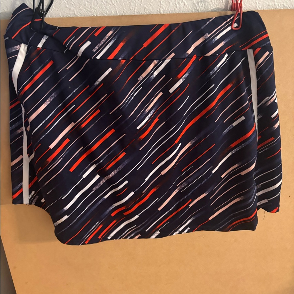 Tail Navy and Red Striped Skirt